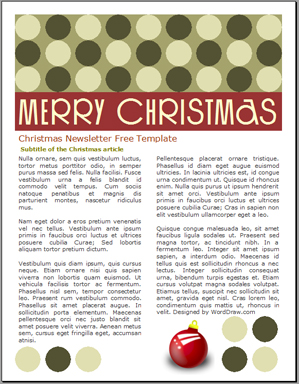christmas newsletter ideas