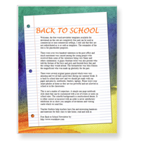 back to school template