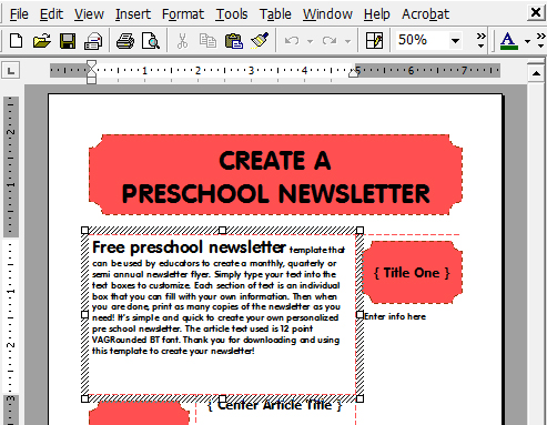 free newsletter templates quarkxpress