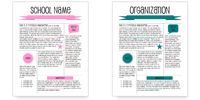 one page newsletter templates from microsoft office