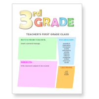 Third Grade Newsletter Template